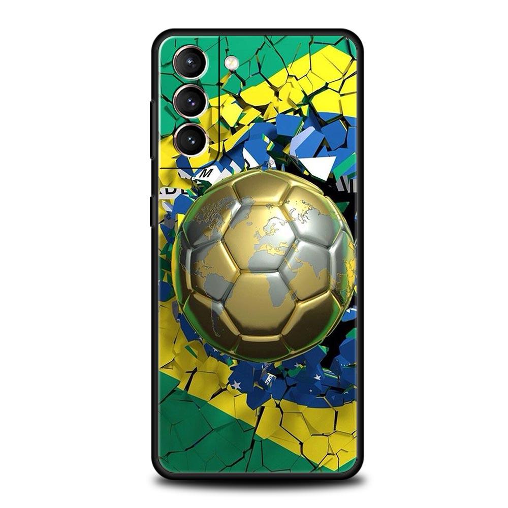 Чехол для телефона с футбольным мячом и футбольным полем для Samsung Galaxy S23 S22 S21 S20 FE Ultra 5G S10 S10E S9 S8 Plus 10 20, силиконовый чехол