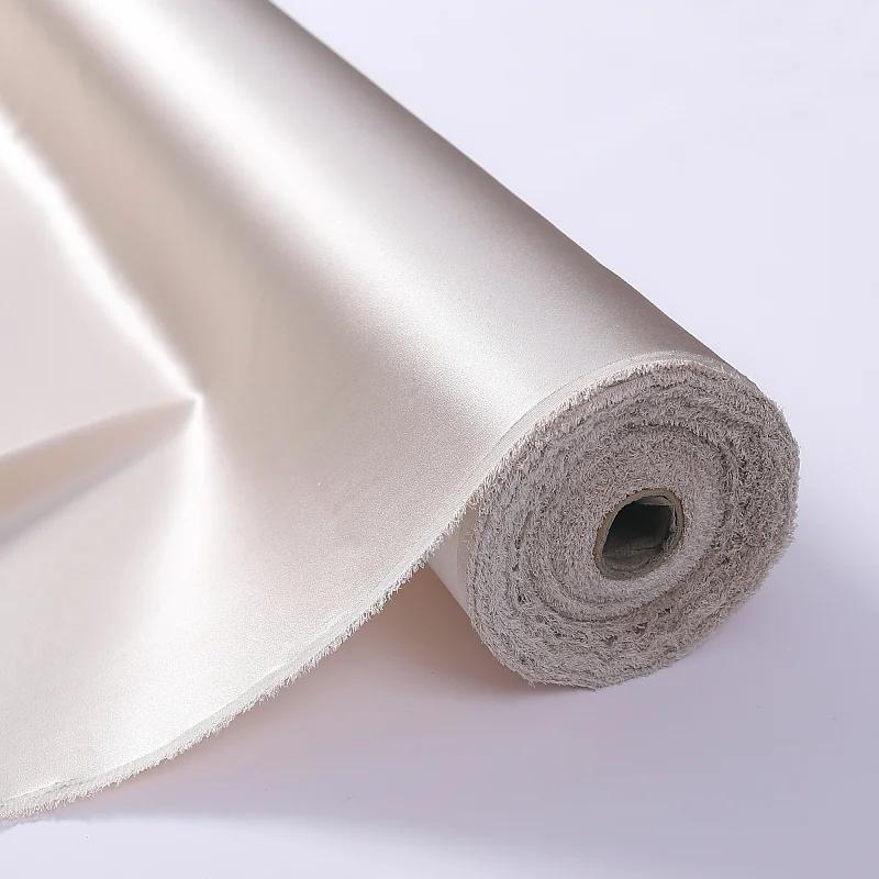 22 Момме 100% чистый шелк тутового шелкопряда ткани шармез текстильная вышивка одежда простая атласная шелковая ткань 100x114 см