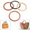 Wooden Bag Handle For Handcrafted Handbag Totes Diy Bag Accessories Parts Hanger
