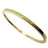[P4854] - Gold Steel Bracelet 'Messages' (May Happiness Follow You!) - 3 Mm