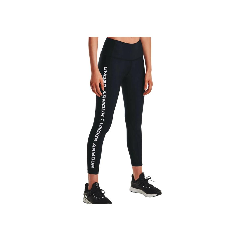 Under Armour Леггинсы для тренировок Heat Gear Side Letter Print, женские леггинсы, черные 1362386-001