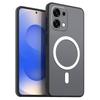 Магнитный железный кольцевой чехол для телефона OPPO A6 Pro 4G/5G, матовый мягкий ТПУ, противоударная крышка