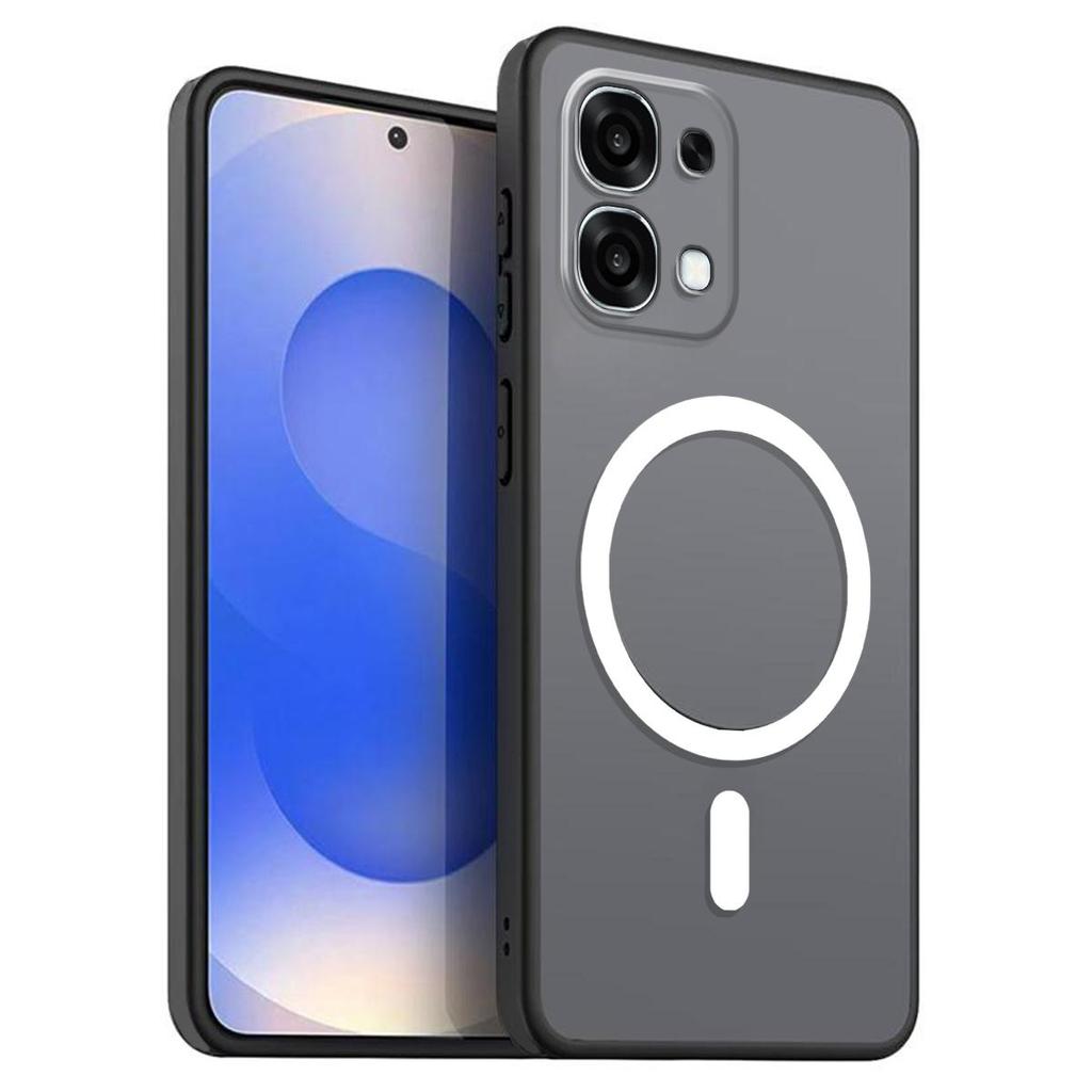 Магнитный железный кольцевой чехол для телефона OPPO A6 Pro 4G/5G, матовый мягкий ТПУ, противоударная крышка