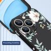 Простой цветочный узор противоударный мягкий чехол для iPhone 16 Pro Max 15 14 Pro 13 12 Mini 11 XS XR 8 7 ремешок TPU защита объектива тонкий матовый чехол для телефона