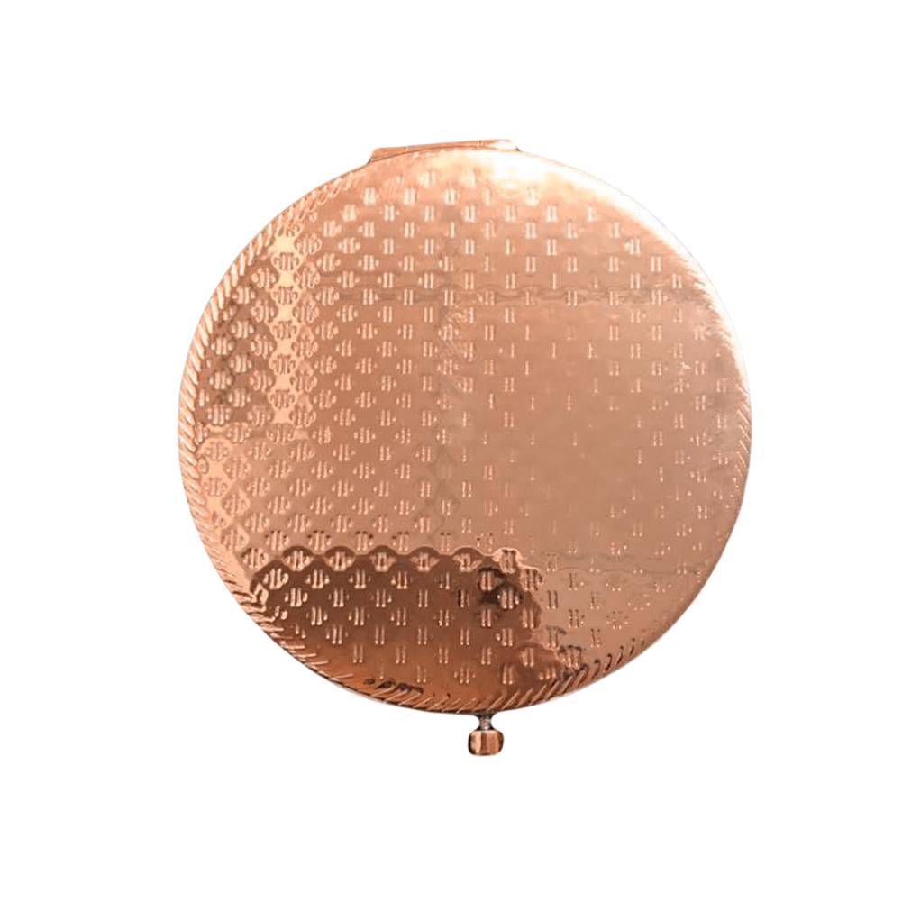 Модное повседневное ретро матовое круглое карманное зеркало для макияжа портативное двухстороннее складное лупа