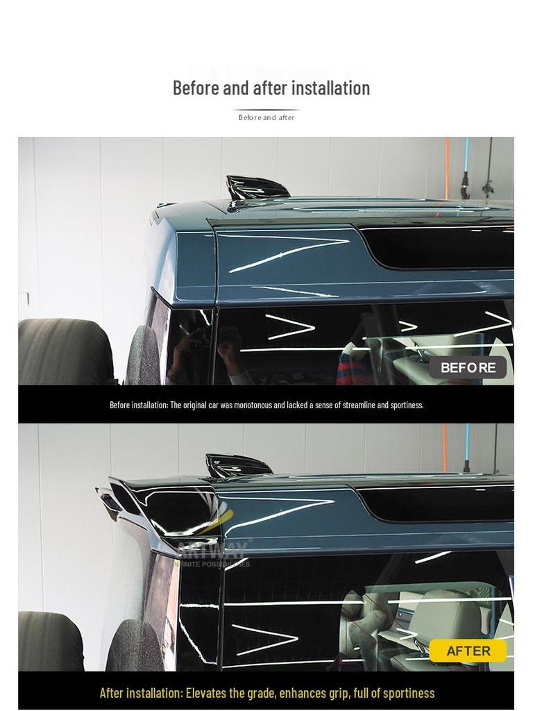 Land Rover New Defender Rear Wing Spoiler ABS Material Upgrade - Easy Installation