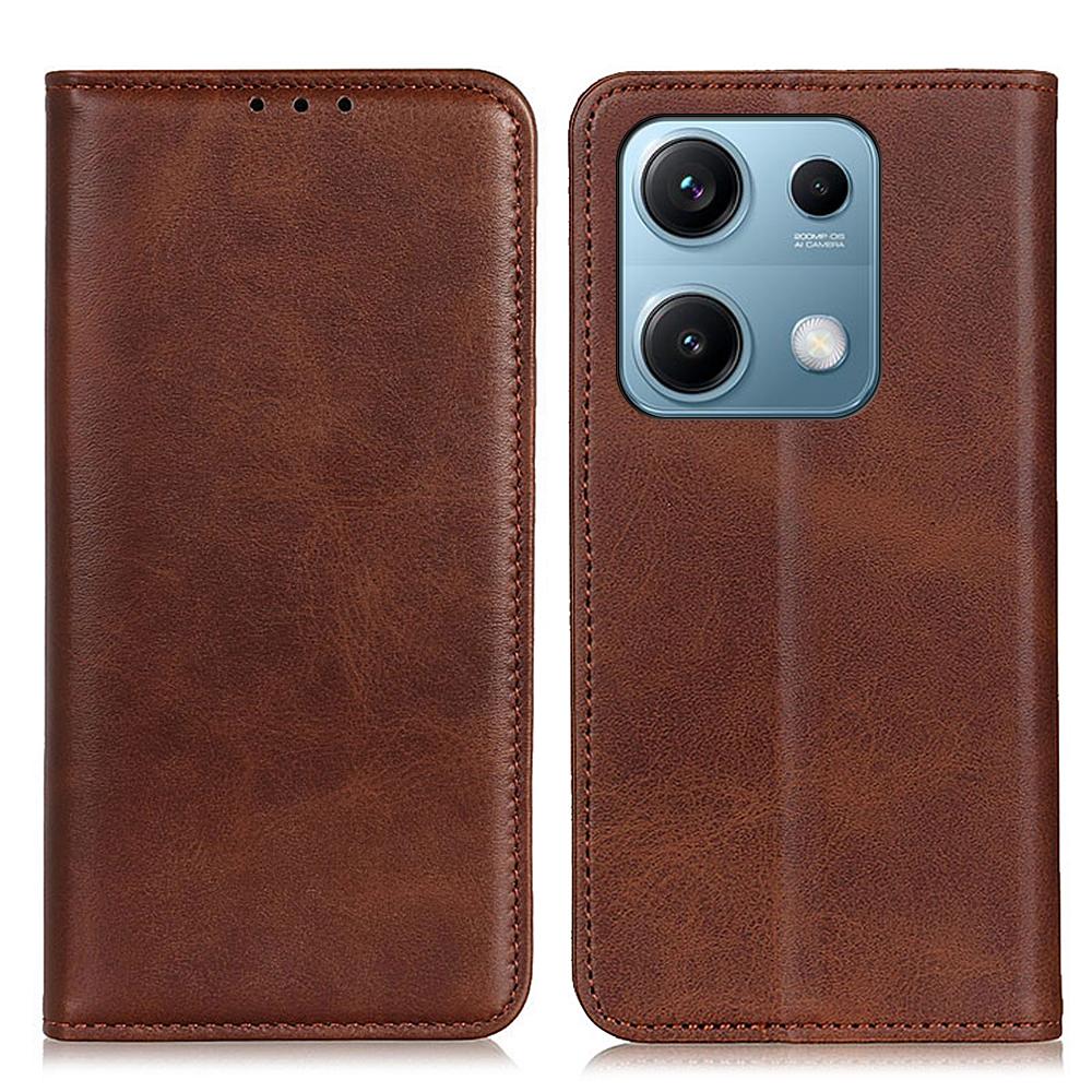 Чехол-книжка из сплит-кожи для Xiaomi Redmi Note 14S 4G