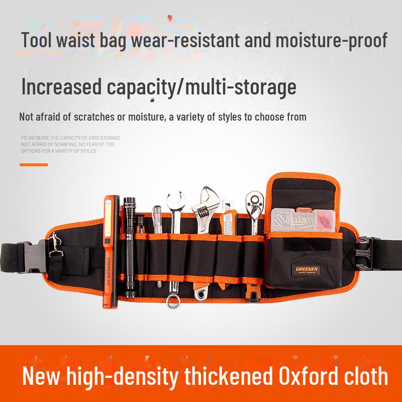 Green Forest Oxford Cloth Tool Waist Bag for Electricians