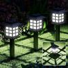 2pack Solar Lawn Lights Outdoor Waterproof Courtyard Landscape Lights Garden Villa Courtyard Decorative Floor Mounted Warm Lights