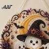 Fun Diamond Painting Activity Sets Halloween Ghost/Owl Art Hanging Ornament Kit, Seasonal Home Decor Suncatcher, DIY Pendant Window Decorative