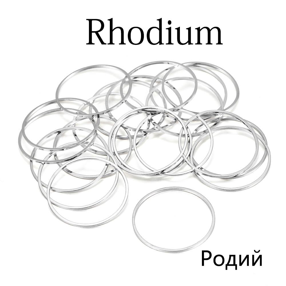 20-50Pcs 8-40mm Brass Round Closed Ring Earring Contract Geometric Earrings Pendants For DIY Jewelry Making Findings Accessories