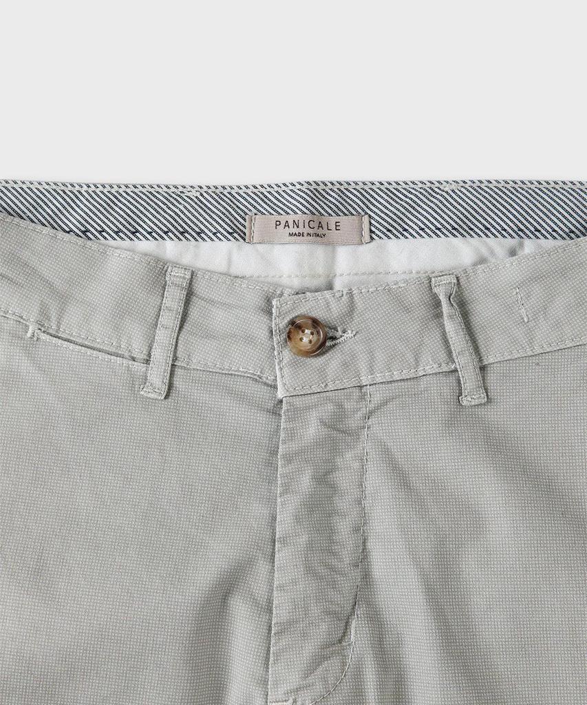 PANICALE Micro Texture Cotton Slim Fit Chino Pants [Beige]