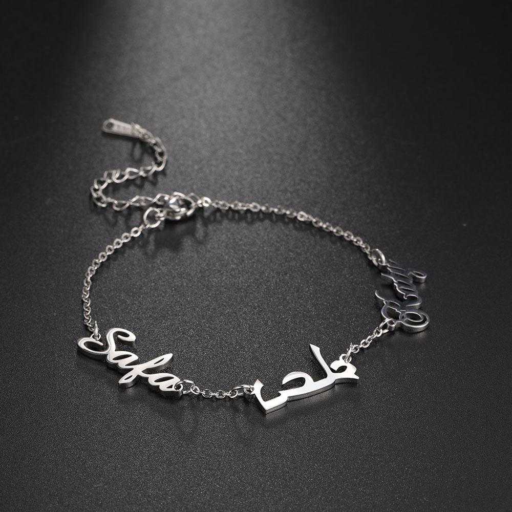 Cazador Customized Multi-name Bracelet Stainless Steel for Women Personality Family Name Jewelry Mother Gift Wholesale 2026