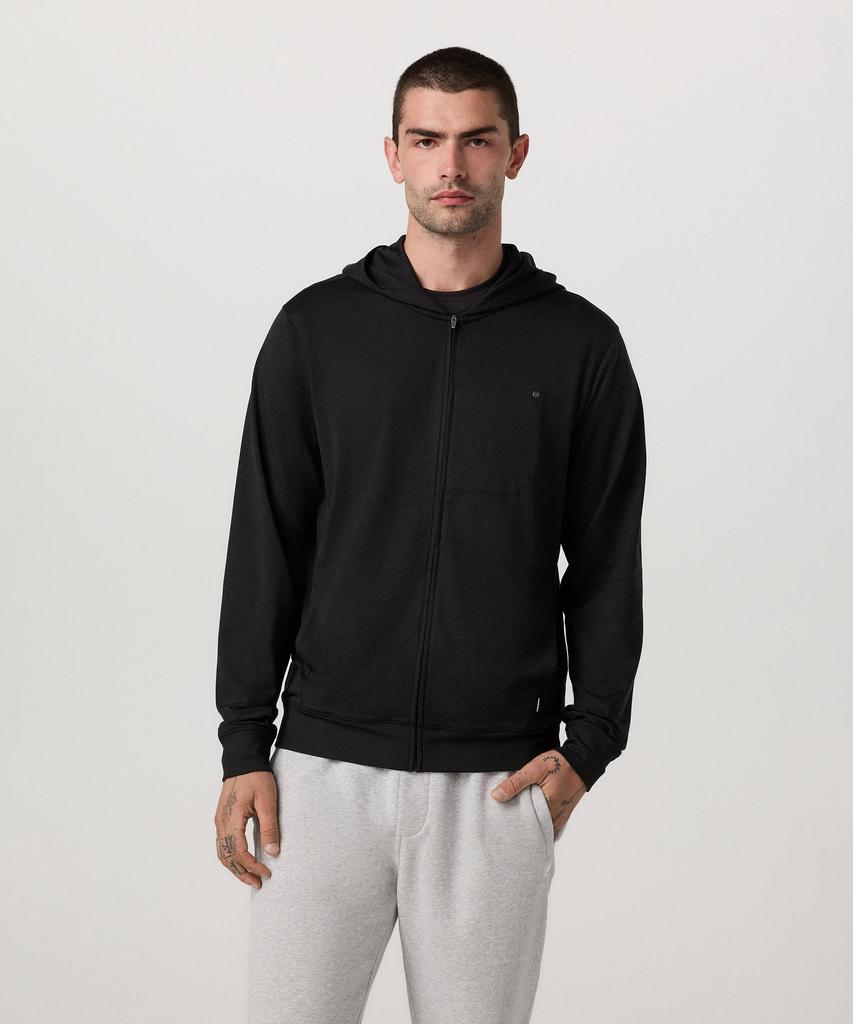 [Men'S] Ponto Full Zip Hoodie_Black Vr16120009