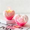 3D Rose Heart Silicone Candle Mold DIY Valentine's Day Handmade Gift Aroma Candle Mold Soy Wax Candle Making Supplies