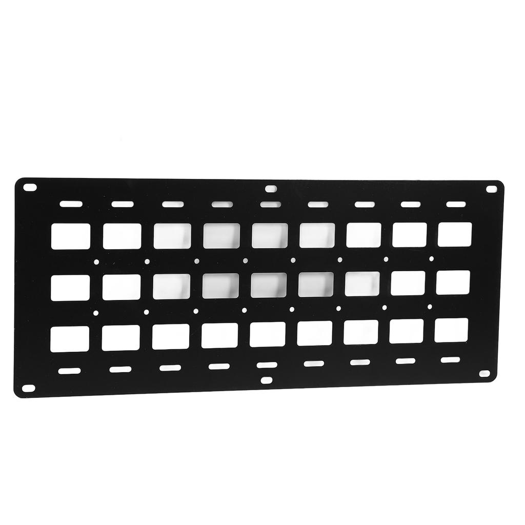 Панель Molle для кузова грузовика 810 x 340 x 2 мм Многофункциональная с крепежной базой, шпилькой, L-образной рейкой, органайзер для хранения, панель для хранения в кузове грузовика