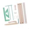 Book Binding Kit, Ruler Straight Curved Pin, Punch Guide Set