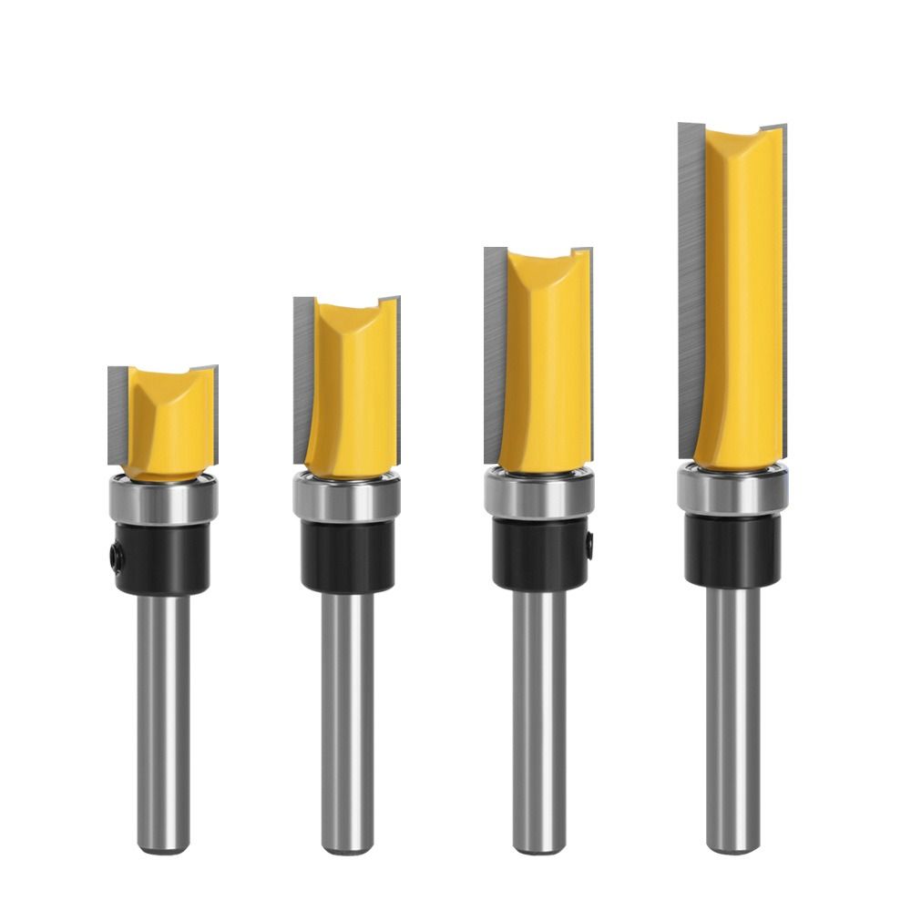 Straight Tooth Trim Router Bit 6.35m Shank Drill Bit New Slotting Cutter Woodworking Tool