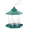 1 Set Bird Feeder Easy To Install Large Capacity Convenient Transparent House Shape Bird Hanging Food Container Home Supplies