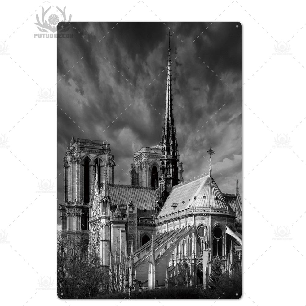 Decor Paris Vintage Tin Sign Plaque Metal Retro British Coffee Bar House Home Living Room Decorative Wall Poster