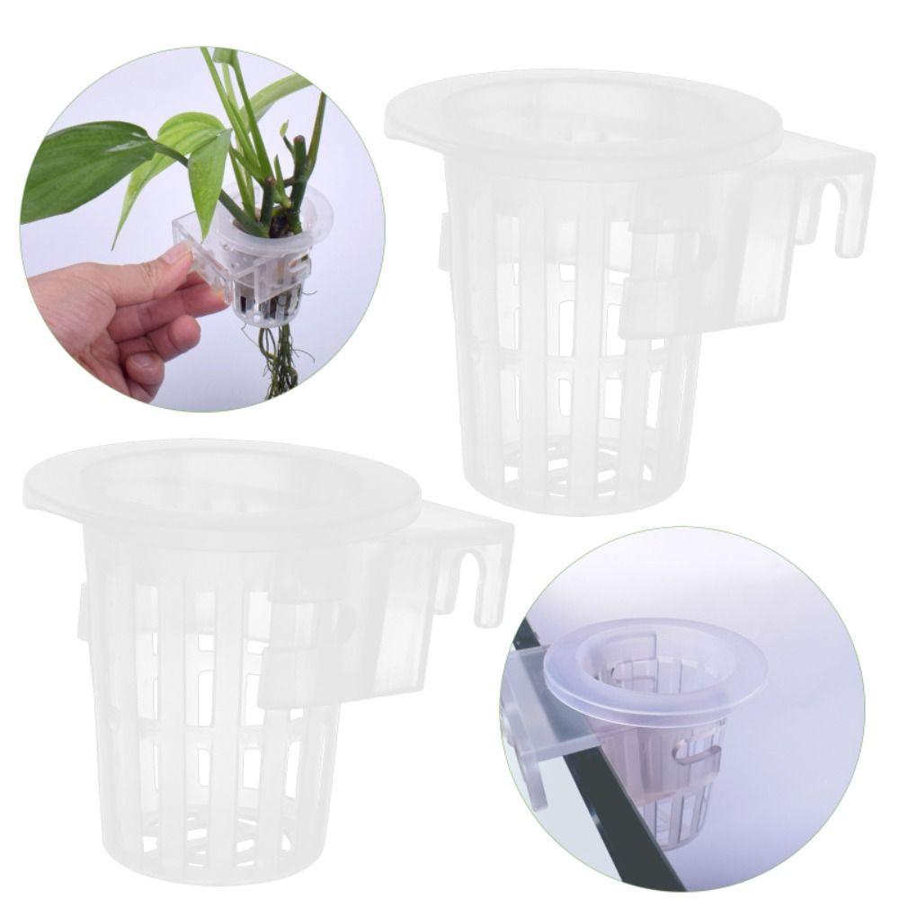 2 шт. Подвесной гидропонный стакан для посадки, регулируемая корзина для посадки в аквариум, гидропонная поддержка