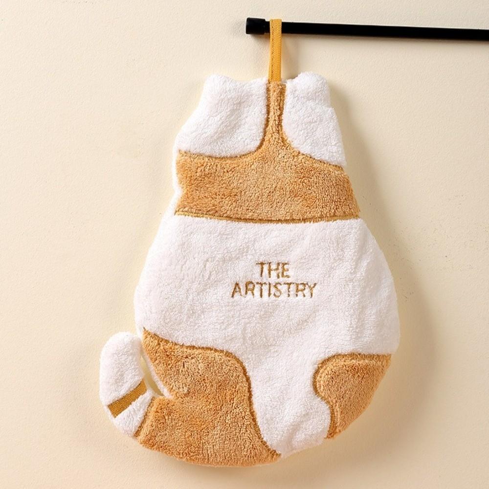 Cute Super Absorbent Cat Hand Towel Cartoon Soft Kitchen Tools Reusable Hanging Towel Kitchen