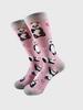 New Hiphop Men Socks Harejuku Happy Funny Animal Print  Novelity Personality Mid Socks Cat Zebra Panda Print Skateboard Socks