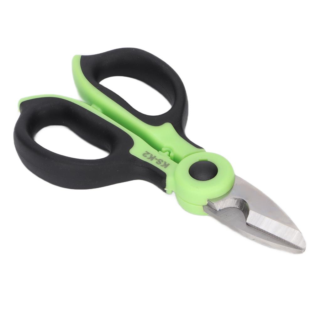 KSK2 Ножницы электрика Волоконно-оптические Нержавеющая сталь Серрейторные ножницы Нескользящий инструмент для пигтейлов