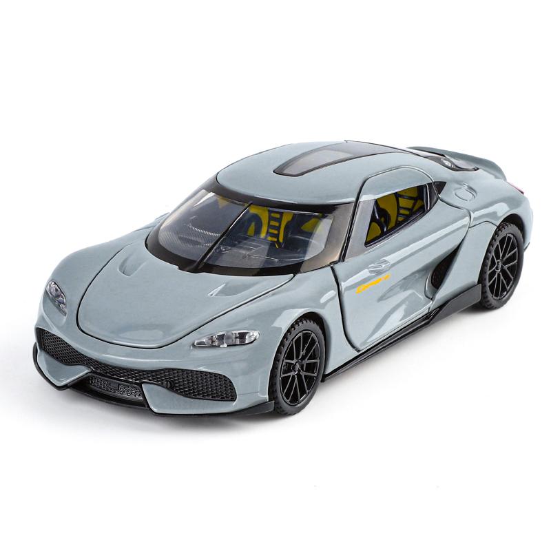 1:32 Gemera GT Суперспортивный Автомобиль Сплав Литье под Давлением Модель Звук и Свет Оттяни Назад Игрушка Коллекция Хобби Декоративные Мелкие Украшения