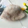 Women's Fuzzy Faux Fur Bucket Hat Winter Plush Furry Ladies Hat Fluffy Sherpa Fisherman Cap for Cold Weather