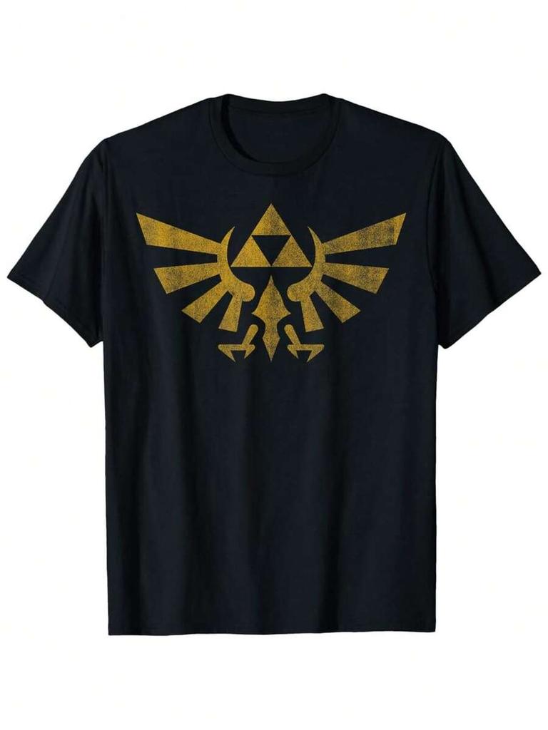 Legend Of Zelda TrifoYYYYYe & Hylian Black Unisex's T-Shirt