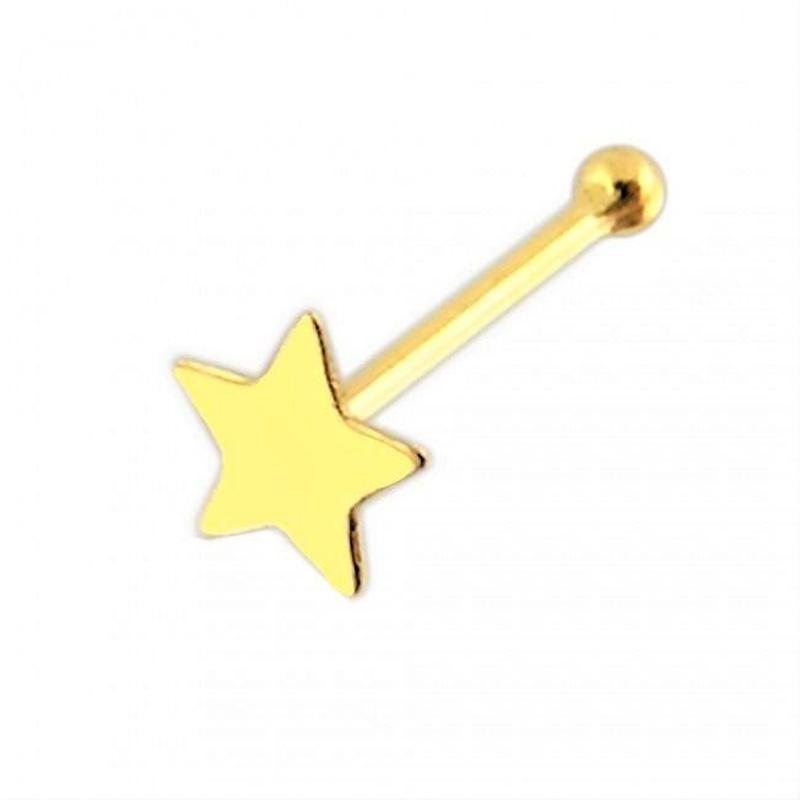 KODY PIERCING Булавка для носа со сферической головкой из 9-каратного золота - качественный пирсинг
