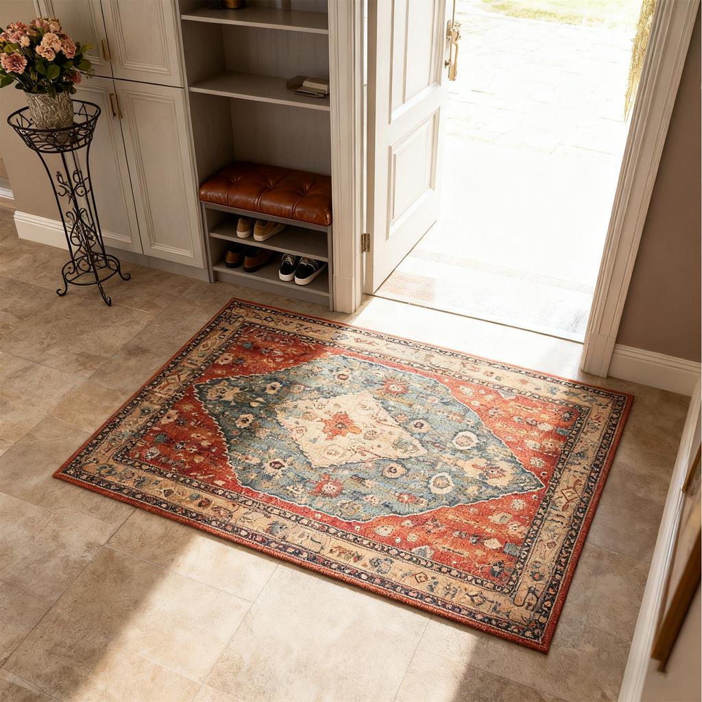 Optical Rug, Circular Vortex Rug, Decorative Deep-pile Rug, Fun Non Mat. Suitable For Living Rooms, Bedroom