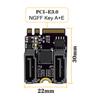SA-034 22x30mm NGFF Key A+E PCI Express To Dual SATA-7P 3.0 6Gbps Adapter Card Hard Drive Extension Converter JMB582
