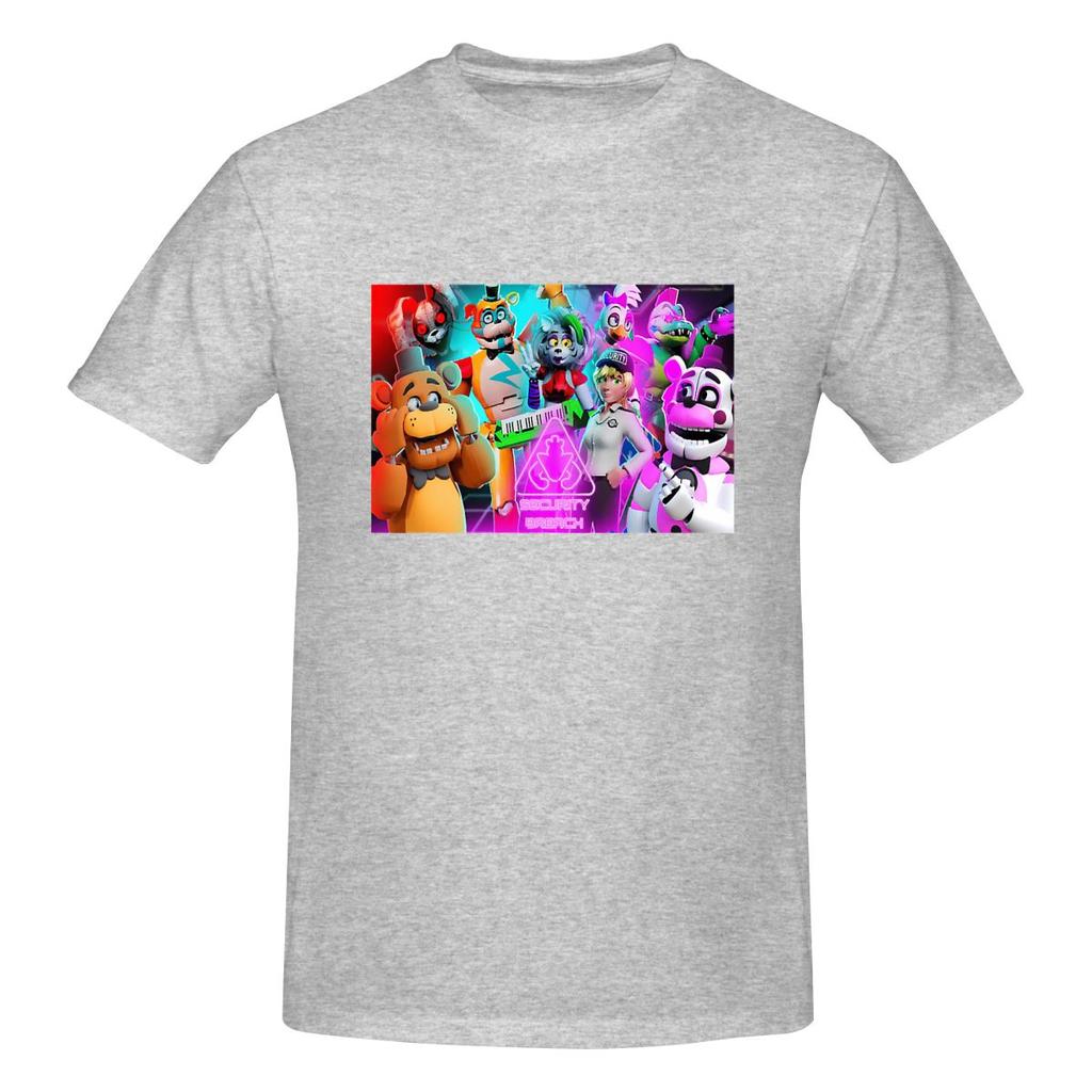 Смешная унисекс футболка FNAF 1 с принтом, свободный и приталенный крой, женские футболки