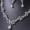 Luxury Necklace Earring Set Sparkling Crystal Bridal Necklace Wedding Jewelry  Wedding Party
