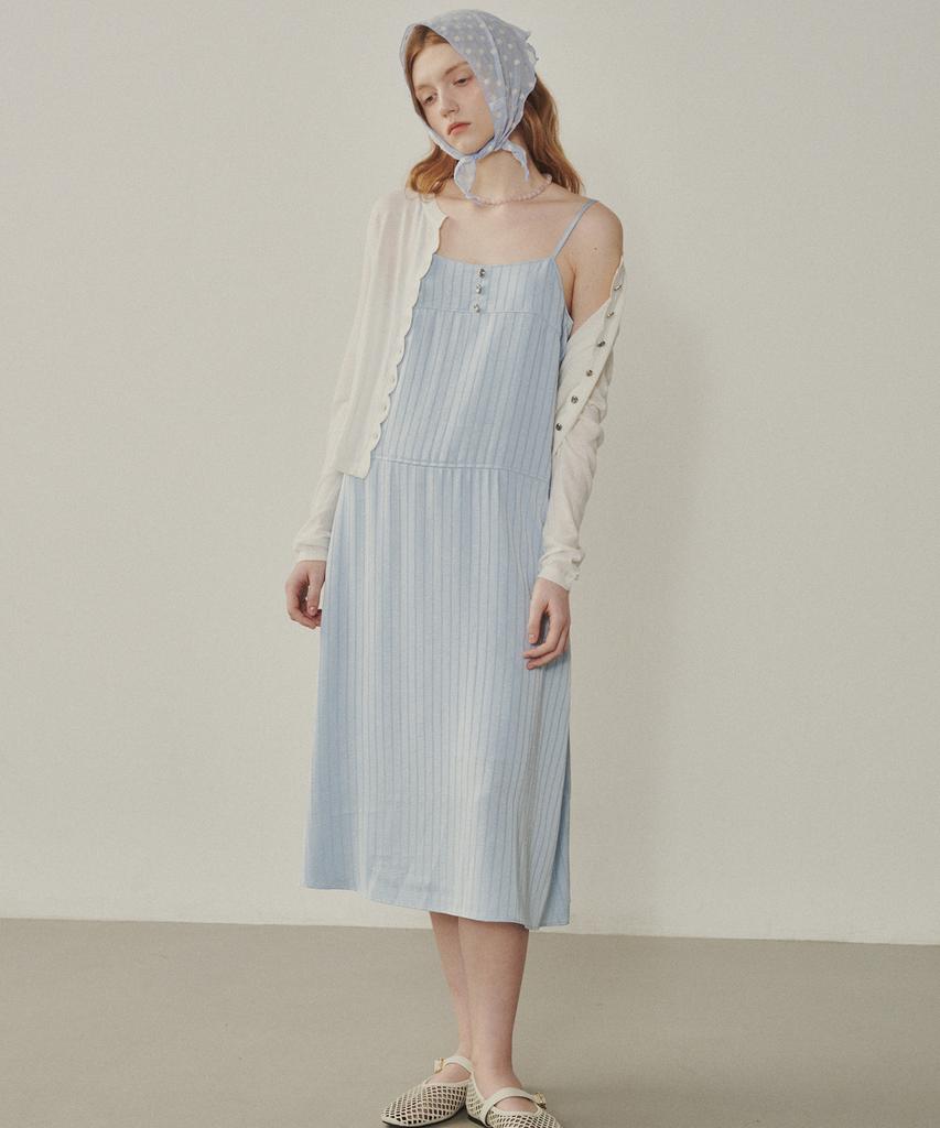 Melly And Rose Santa Monica Satin Dress (315301)_Blue