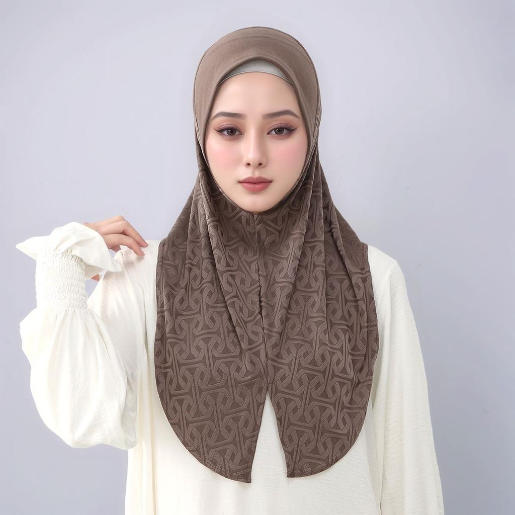 Модный хлопковый хиджаб с цветочной вышивкой для мусульманских женщин, головной платок, повязка на голову, внутренняя шапочка, берет, тюрбан, бандана, подарок на Ид.