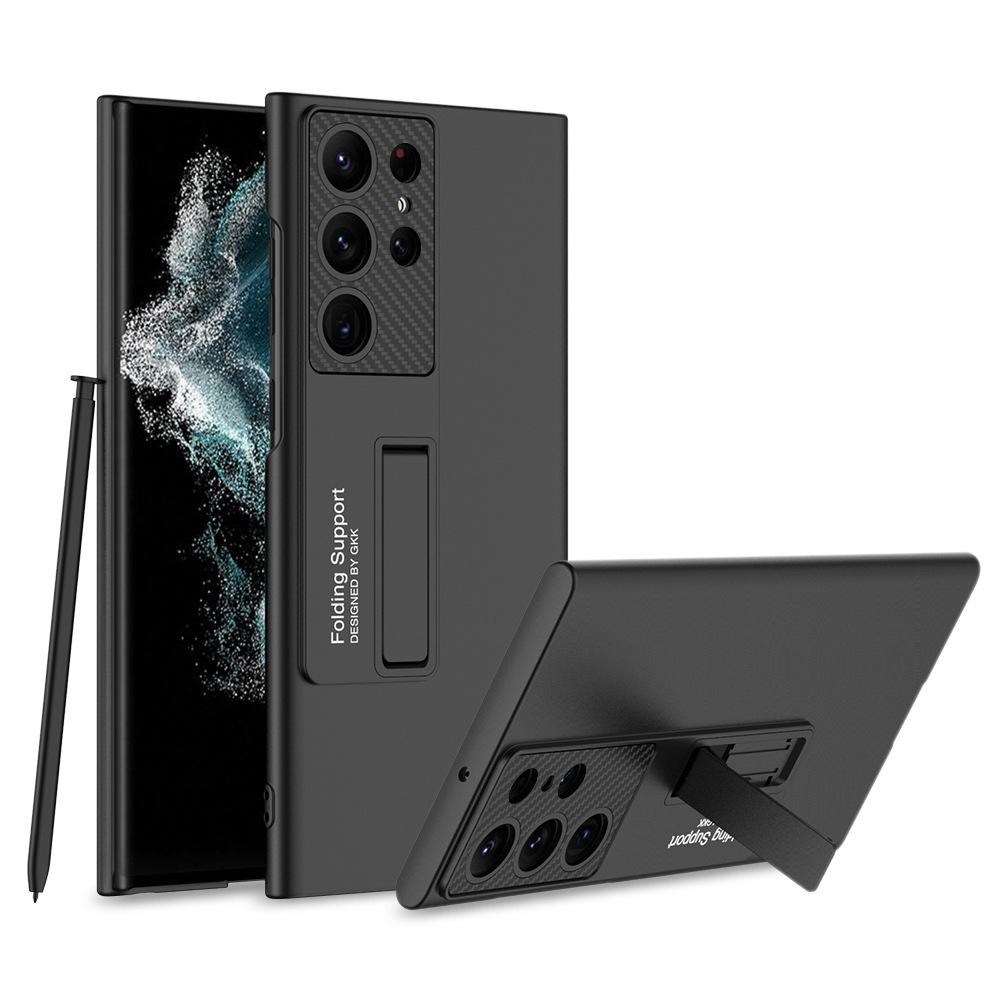 Подходит для чехла для мобильного телефона Samsung S23 S23ultra Ультратонкий чехол для мобильного телефона Бизнес-подставка Противоударный Защитный чехол для мобильного телефона