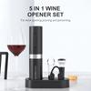 Electric Wine Opener Set Type-C Rechargeable Automatic Electric Wine Bottle Opener with Pourer /