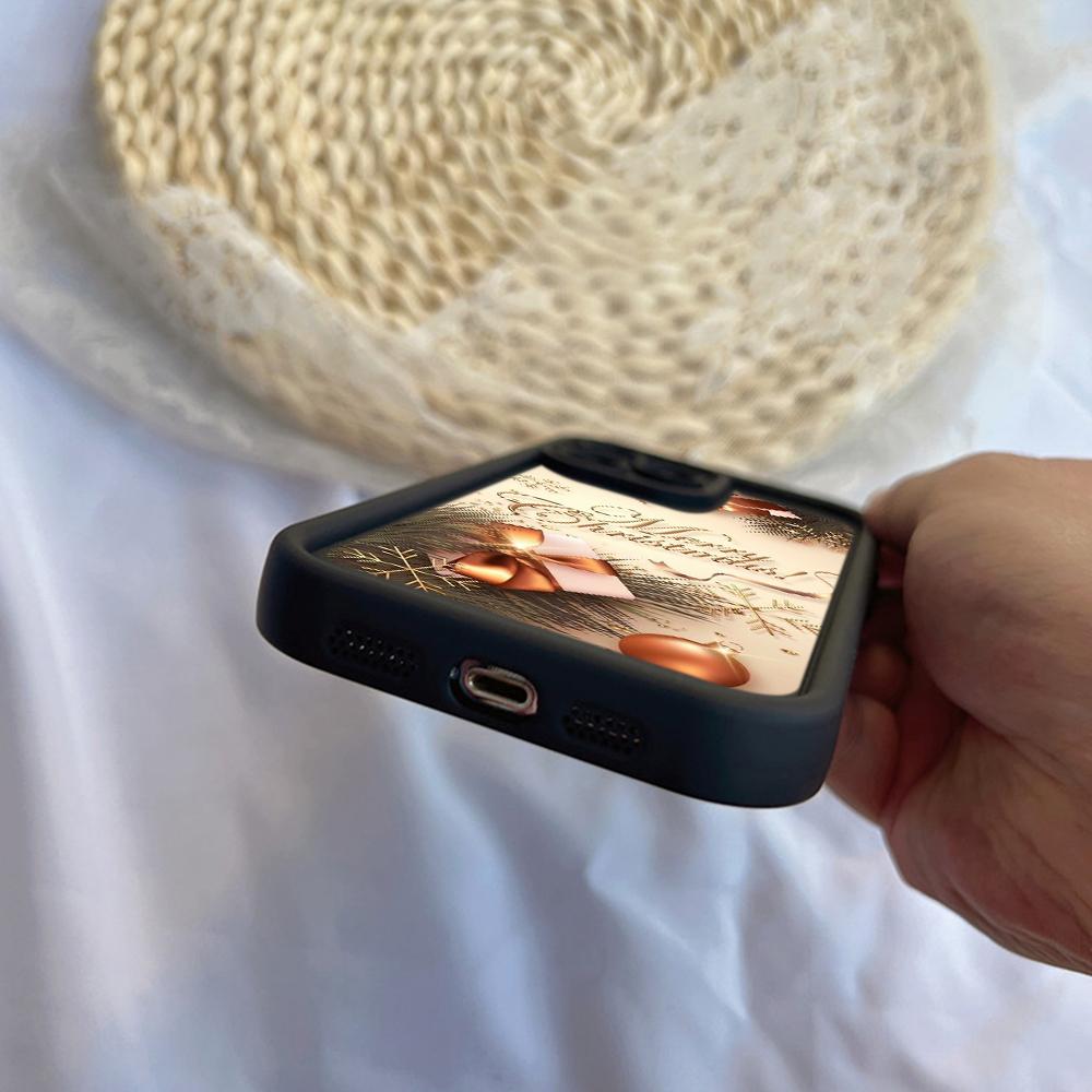 N114 Веселого Рождества desig art С Новым годом Мягкие чехлы для телефонов Angel Eyes для iPhone 16 15 14 13 11 Pro Max 8 7 6s Plus 12 XR XS Max Противоударный чехол