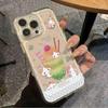 Marshmallow Cat Ice Cream Phone Case for Apple 17 Pro Max - Transparent Space Design for 15, 16, 17