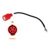 IPENGEN EV Charger Adapter Schuko Plug to CEE Red Power Female Plug 5 Pins Socket Adapter Connect with 16A 3 Phase 11KW Charger