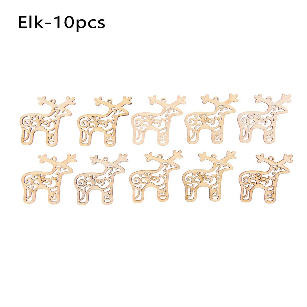 1 шт. Новые деревянные срезы, поделки на рождественскую елку с креативными деревянными звездами для рождественских украшений для домашней вечеринки