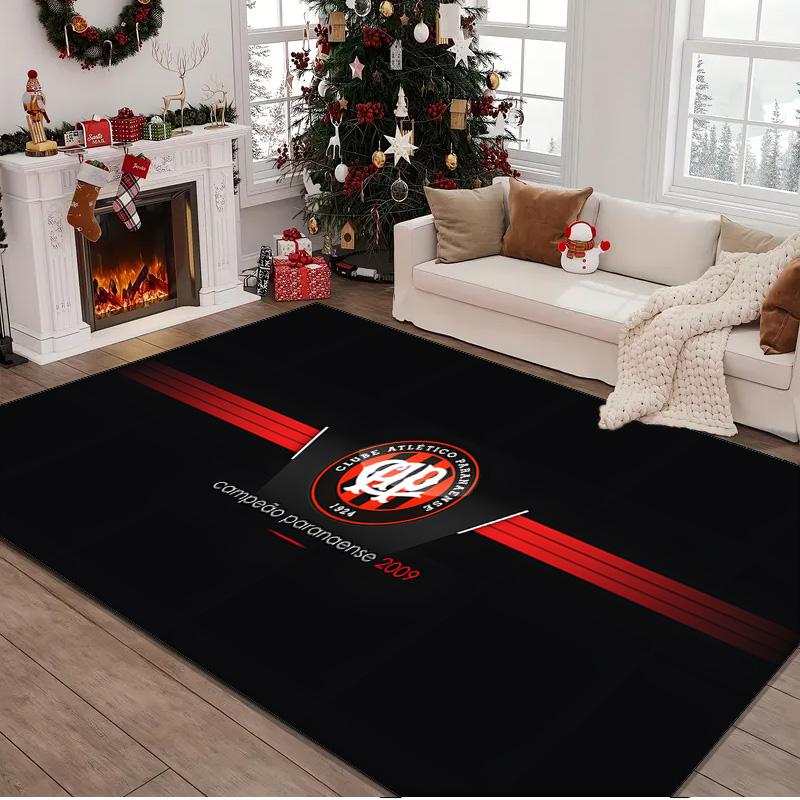 1PC rug Atletico Paranaense Crest Carpet, Chair Rug,Area Rug for Office Bedroom living rooms bedroom, Doormat decor Christmas fan gifts