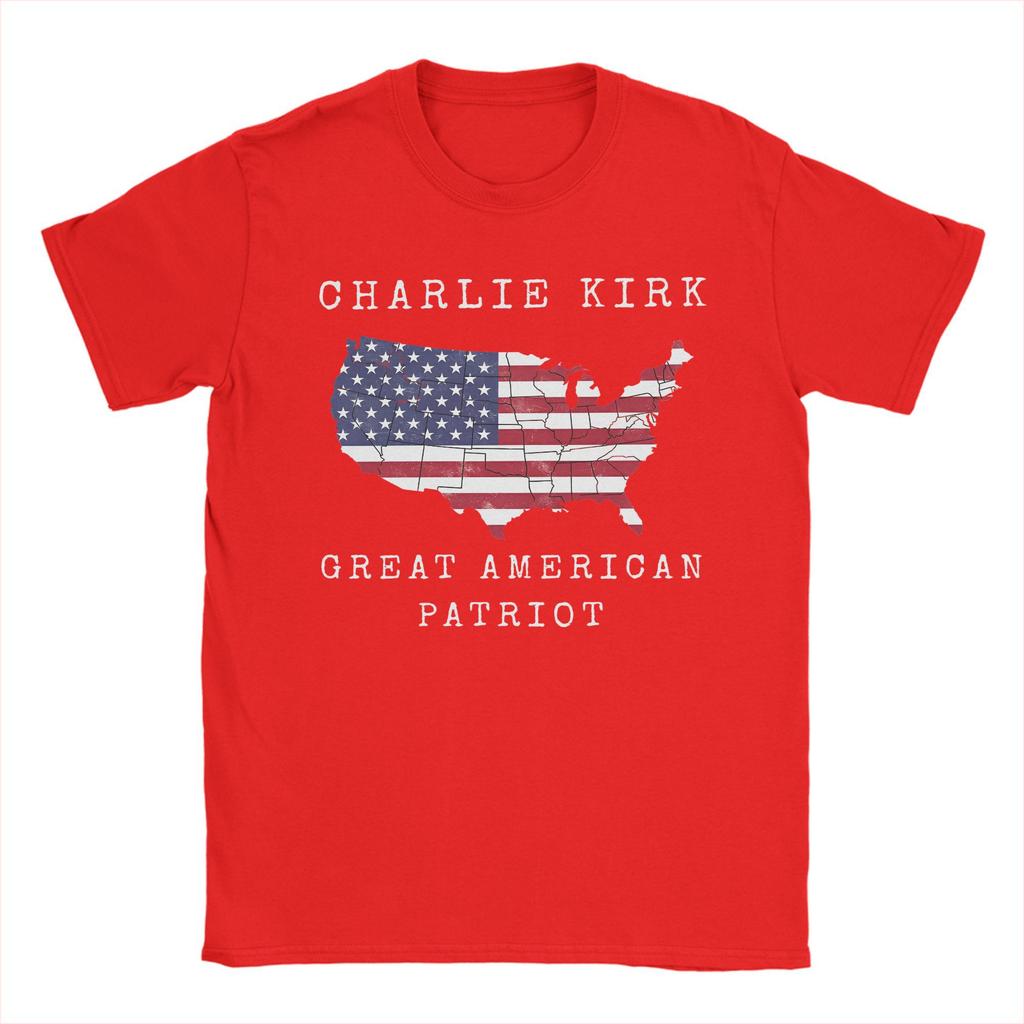 Oversized T Shirt Summer Charlie Kirk Novelty T-Shirts  Cotton Tshirt for Men's Y2K Classic Pattern Short Sleeve Clothes