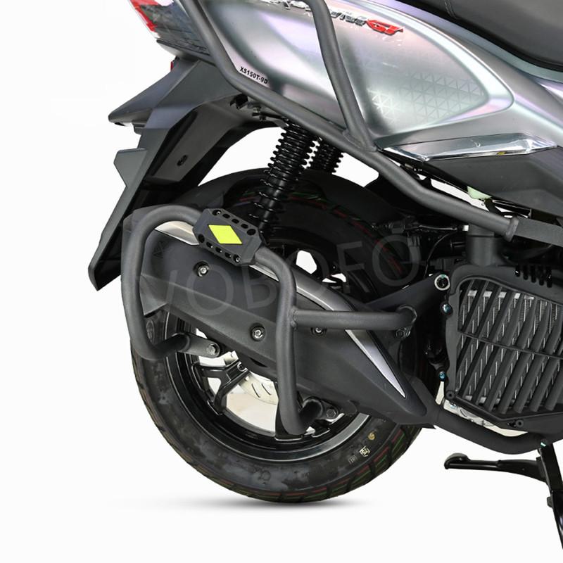 Fit for SYM Cruisym 150 Exhaust Pipe Bumper Carbon Steel Anti Fall Collision Protection Bar Modification Accessories Cruisym150