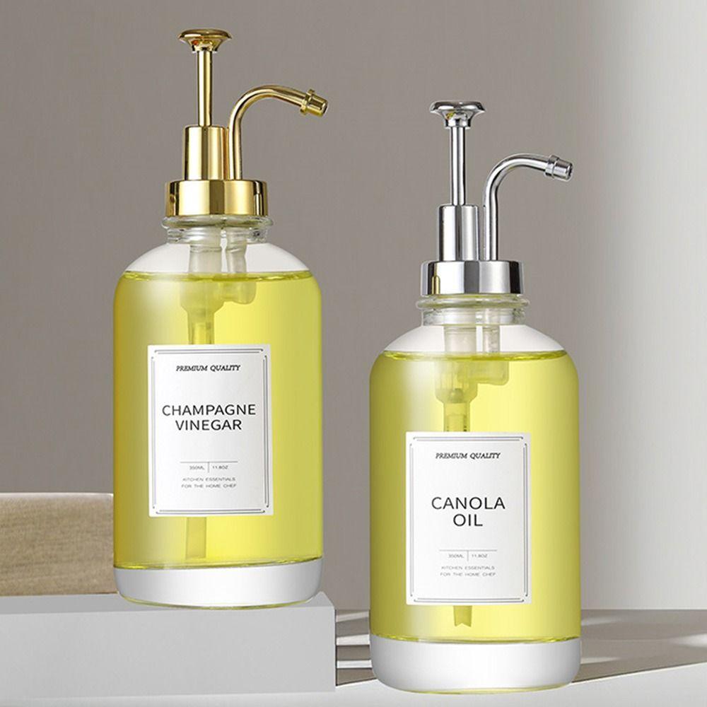 Upgraded Pump 16 Oz Coffee Syrup Dispenser Clear Glass Hand Soap Dispenser  Maple