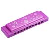 Прозрачная губная гармошка PATIKIL, 10 отверстий, фиолетовый, ABS, губа арфы, музыкальный инструмент для начинающих, для взрослых, для профессионалов