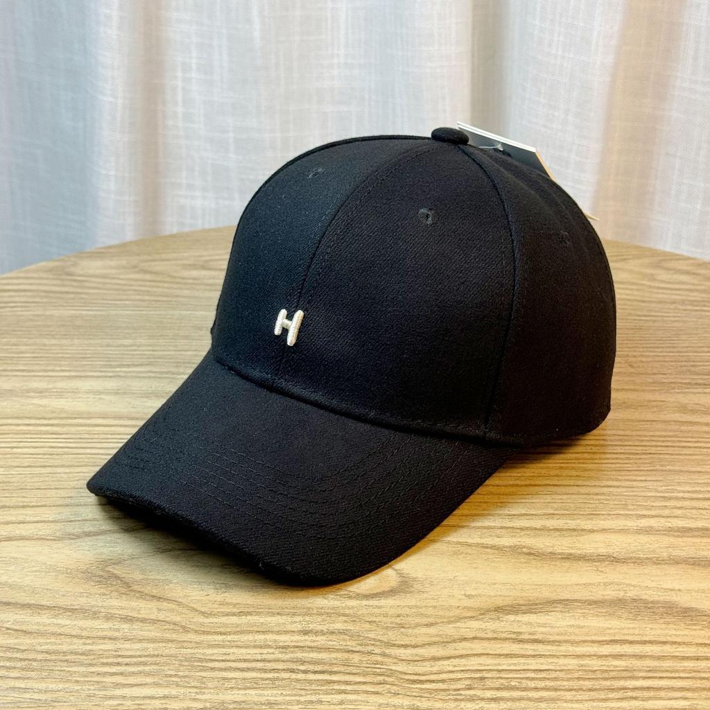 Шерстяная вышитая кепка с буквой H и уткой для женщин, осенне-зимняя, универсальная, молодежная, повседневная бейсболка для пар